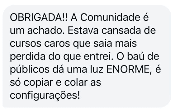 Depoimento de aluno